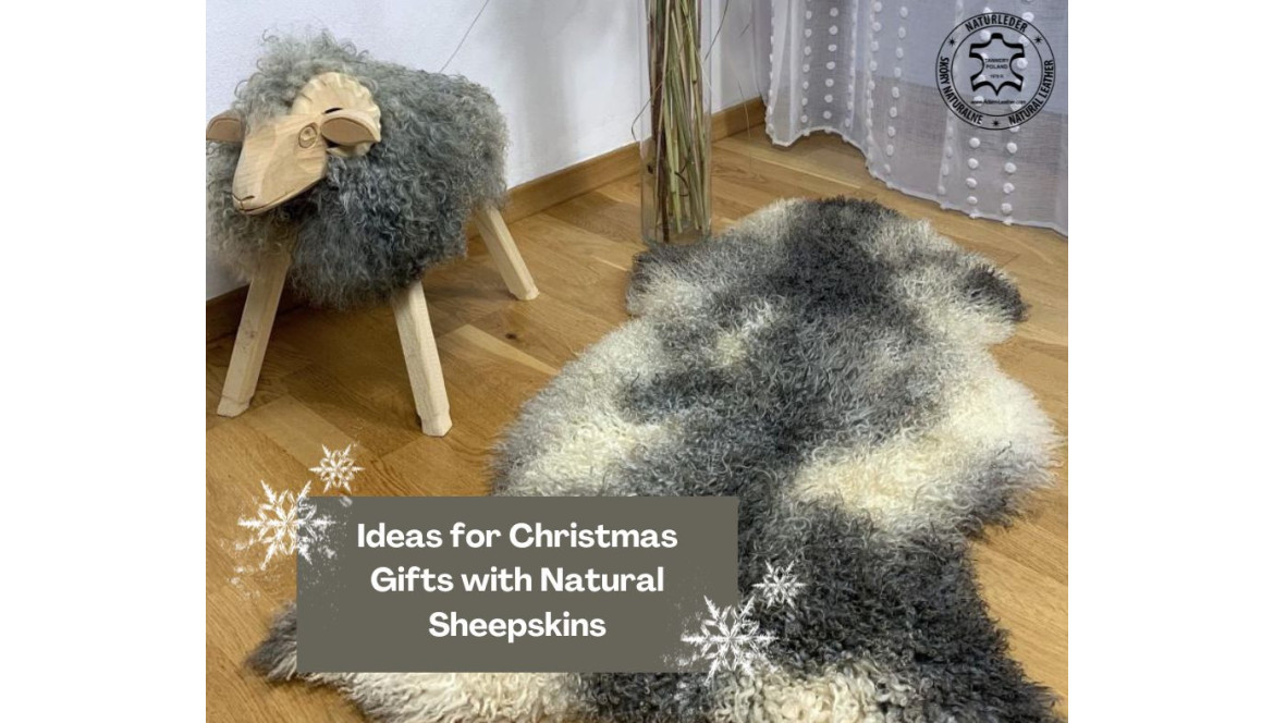 Idées de cadeaux de Noël avec des peaux de mouton naturelles